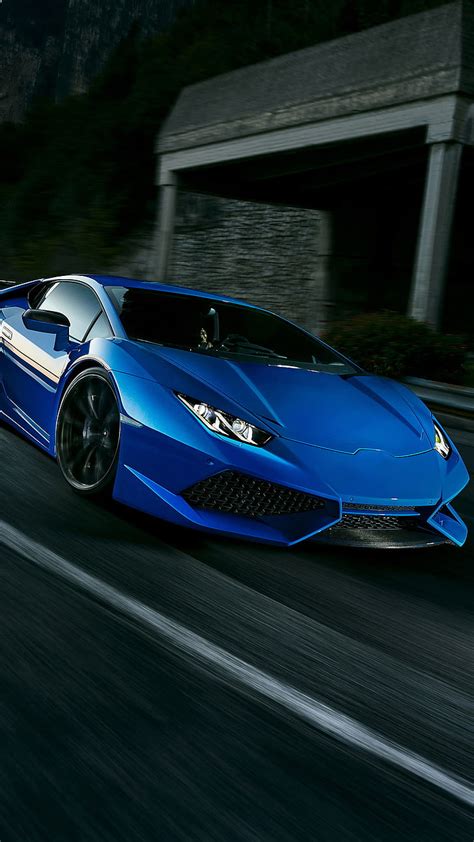 Free Download Hd Wallpaper Lamborghini Huracan N Largo Novitec Blue Coupe Cars Mode Of