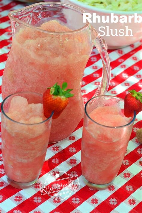 Rhubarb Slush Drink An Easy Rhubarb Recipe For Summer Drinks Recipe