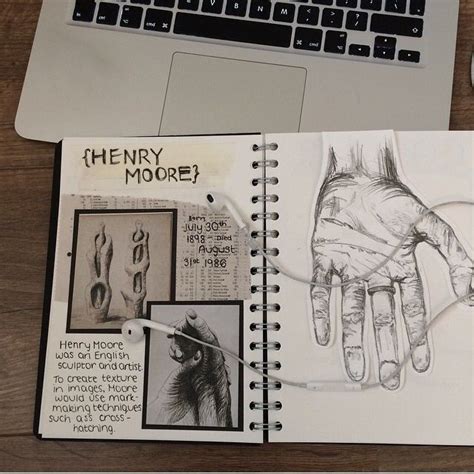 Josie medd artist research on Henry Moore | Gcse art sketchbook, Art