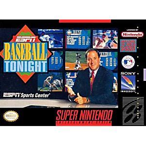 What to watch on tv today and tonight? ESPN Baseball Tonight SNES Super Nintendo