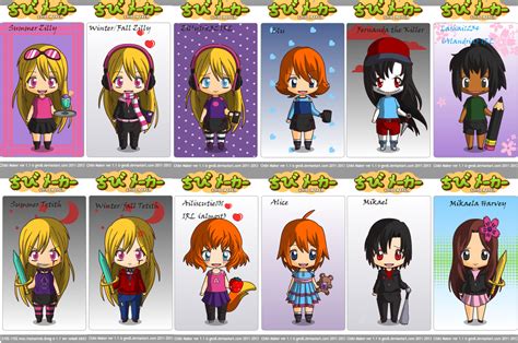 Me And A Few Of My Fellow Deviants In Chibi Maker By Zillyirk32 On