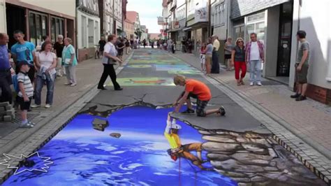 Top 10 Paintings 3d On The Ground Art Youtube