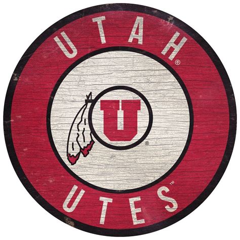 Ncaa Utah Utes 12 Wooden Circle Sign Utah Utes Utes University Of Utah