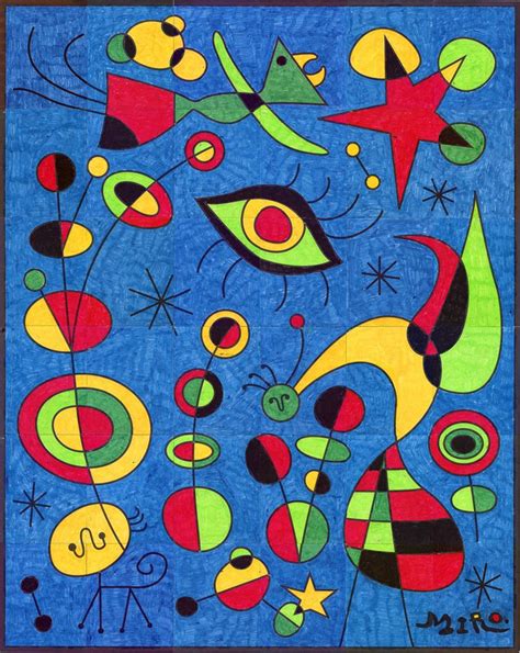 How To Paint Joan Miro Watercolor Painting