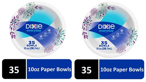 Dixie Everyday Paper Bowls 10oz 35 Count 2 Pack Walmart Com