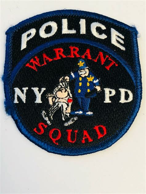 City Of New York Police Warrant Squad Patch