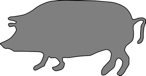 Pig Silhouette Clipart Free Transparent Png Download Pngkey