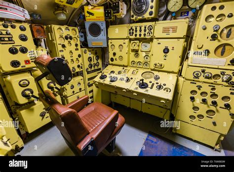 Interior Of Russian Submarine Moscow Museum Stock Photo Alamy