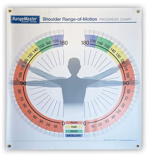 Buy Rangemaster Range Of Motion Chart Physical Therapy Chart Easy To