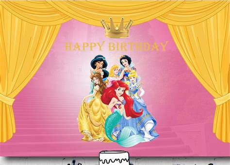 Disney Princess Ariel Personalised Birthday Party Supplies Banner