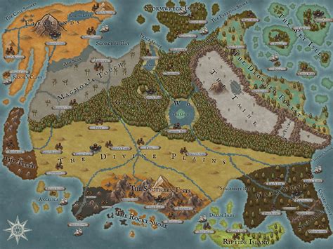 This Was My First Map Made Using Inkarnate I Adapted It From A Map