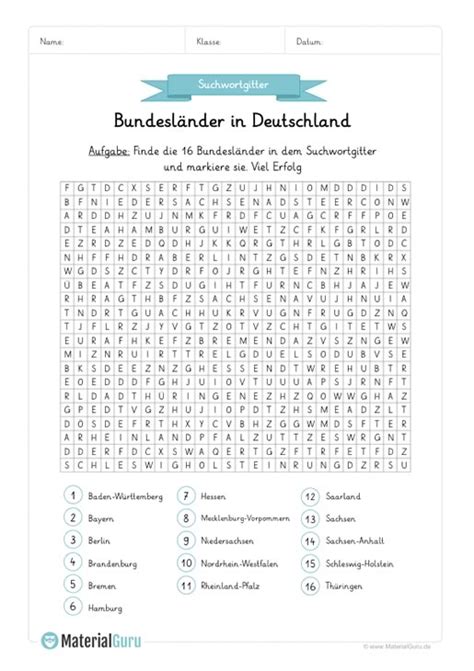 Buchstabengitter in der kategorie 'buchstabengitter' im fach deutsch. Suchseln - MaterialGuru