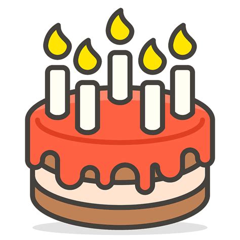 Birthday Cake Emoji Clipart Free Download Transparent Png Creazilla