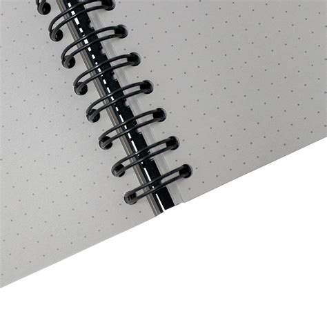 A5 Dot Grid Notebook With Dotted Grey Pages Dotgrid