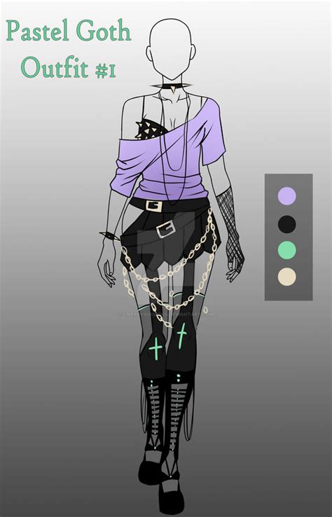 Closed Adopt Pastel Goth Outfit 1 By Cherrysdesigns On Deviantart