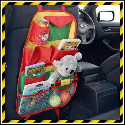 Childrens Car Back Seat Organiser Childs Car Storage Tidy Holder