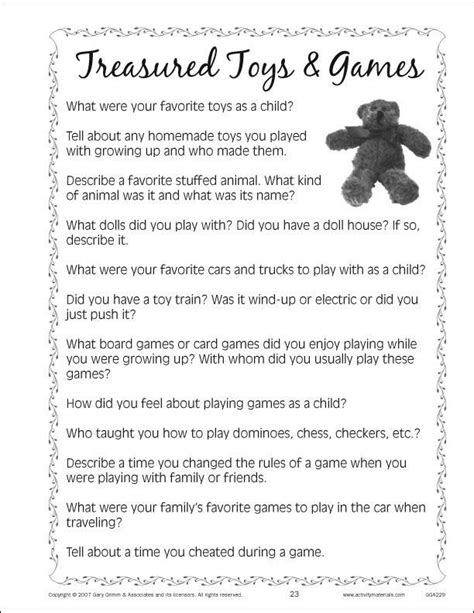 Printable Activities For Elderly