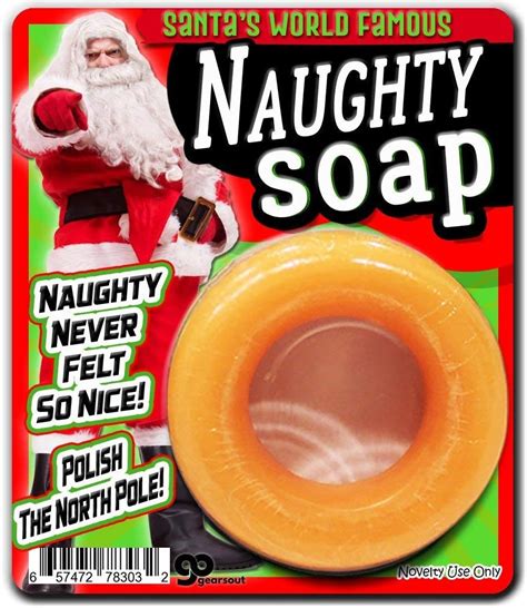 Naughty Soap Naughty Ts For Men Bad Santa Funny Stocking Stuffers