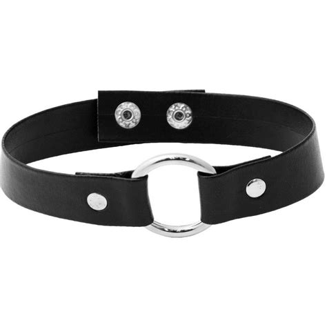 Adult Black Choker With O Ring 34in X 13 12in Party City