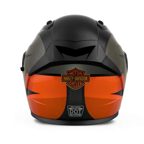 Casco Harley Davidson Killian M05 Full Face Helmet Orange Ce