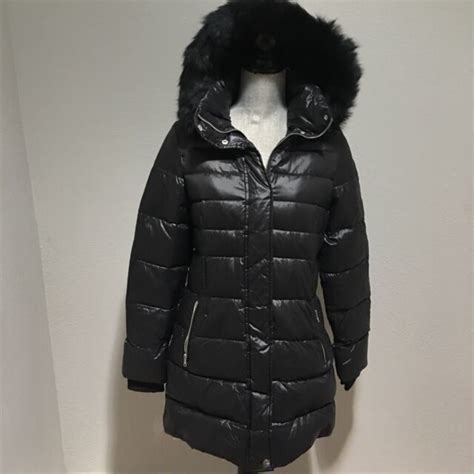 Ugg Valerie Womens Black Hooded Down Puffer Jacket Winter Coat Size S