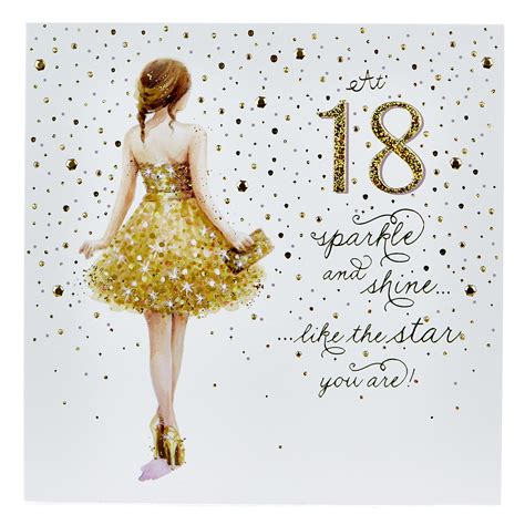 Buy Platinum Collection 18th Birthday Card Sparkle And Shine For Gbp 149 Card Factory Uk
