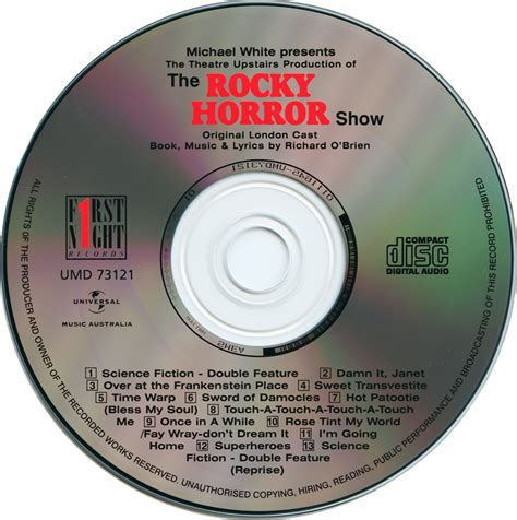 Rockymusic Rocky Horror Show 1973 London Cast Cd Universal 25th