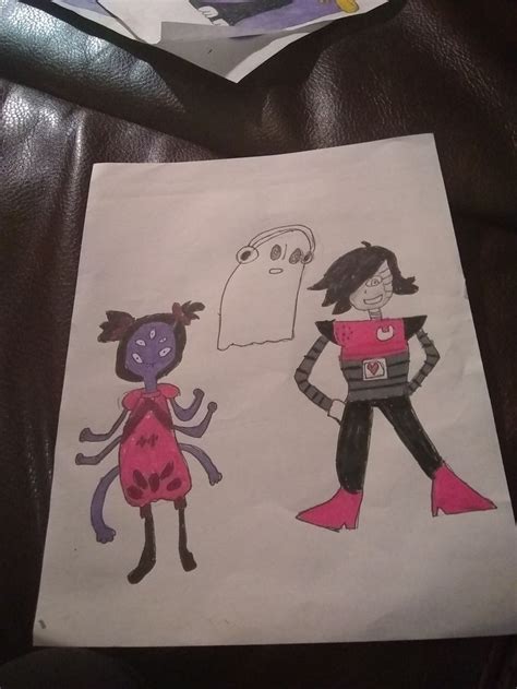 Mettaton Napstablook And Muffet Drawings