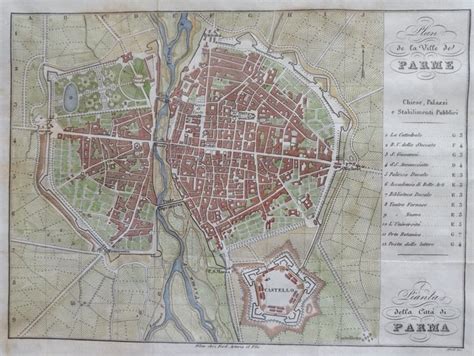 Europe Italy Emilia Romagna Parma F Artaria Plan Catawiki