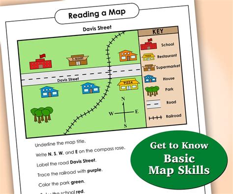 Get To Know Basic Map Skills Map Skills Map Skills Worksheets Map