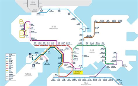 Hk Mtr Map Hk Map Mtr China