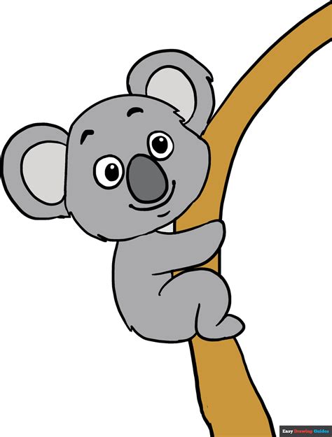 How To Draw A Koala Really Easy Drawing Tutorial