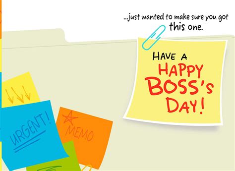 Important Memo Bosss Day Card Greeting Cards Hallmark