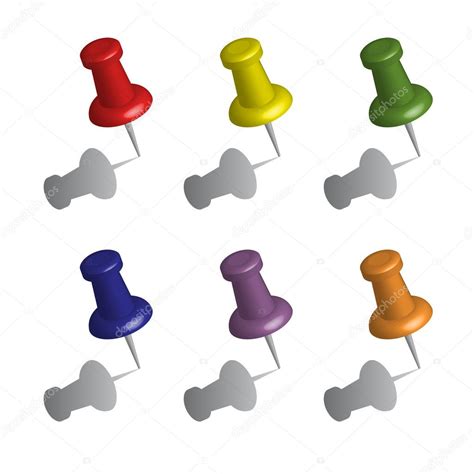 Collection Push Pin Stock Vector Image By ©maku333 9834492