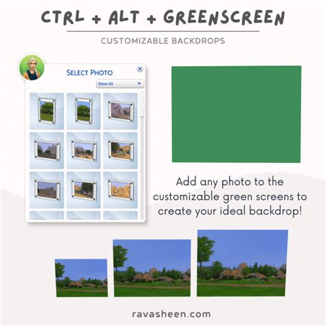 Sims 4 Ctrl Alt Greenscreen Custom Backdrops The Sims Game