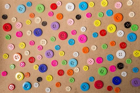 Premium Photo Sewing Buttons Background Colorful Sewing Buttons Texture