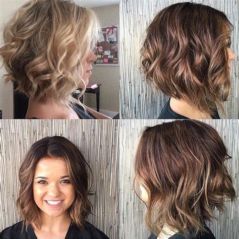 One of my favorite modern haircuts is the long inverted bob… a fun and trendy variation of the lob haircut. Bob, Aline, brown, blonde, from blonde to brown, edgy ...