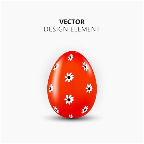 Premium Vector 3d Realistic Easter Egg