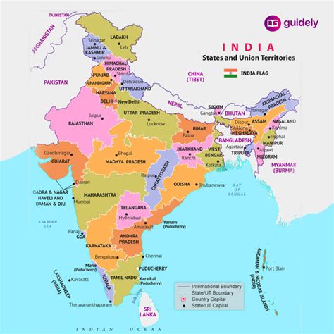 States And Capitals Of India PDF List States UT