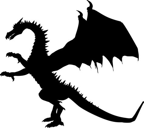 Dragon Black And White Clipart Free Download On Clipartmag