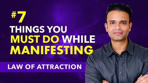 7 Things You Must Do While Manifesting Using Law Of Attraction Youtube