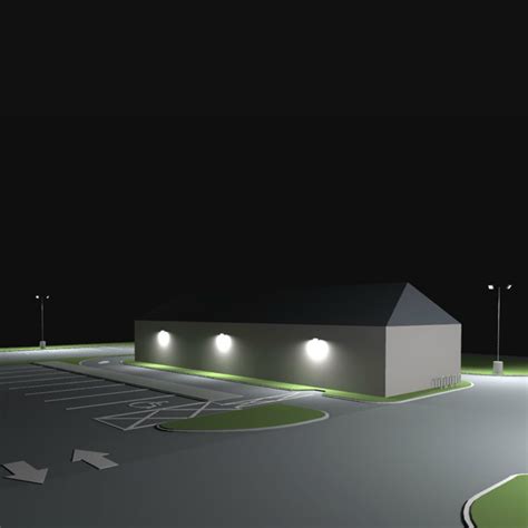 1161 Restaurant Parking Lot Photometric Lighting Layout