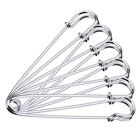Outus 30 Pieces Extra Large Safety Pins Stainless Steel Heavy Duty