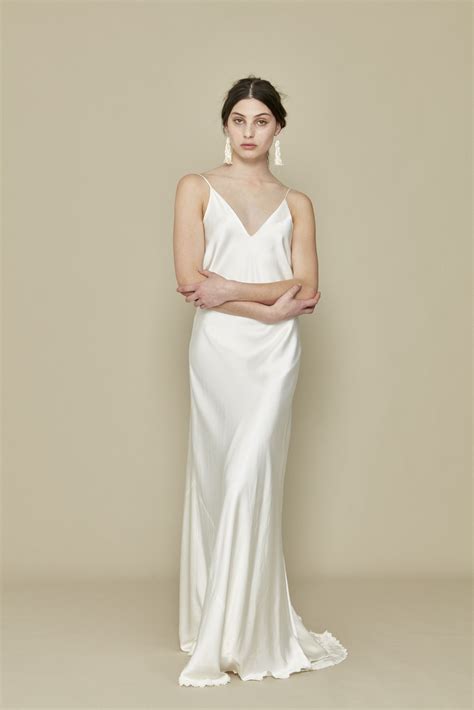 Juliette Dress Slip Wedding Dress Minimal Wedding Dress Wedding Dresses