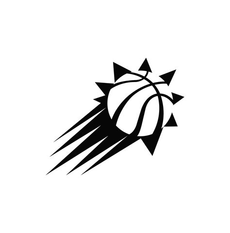 Phoenix Suns Black And White Logo Transparent PNG 27076480 PNG
