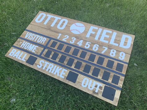 Otto Field Baseball Scoreboard Baseball Scoreboard Sports