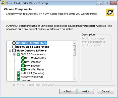 Once you download the file, the smart installer will launch and automatically adapt to your version of windows. Download AVI Codec Pack Pro 2.4.0