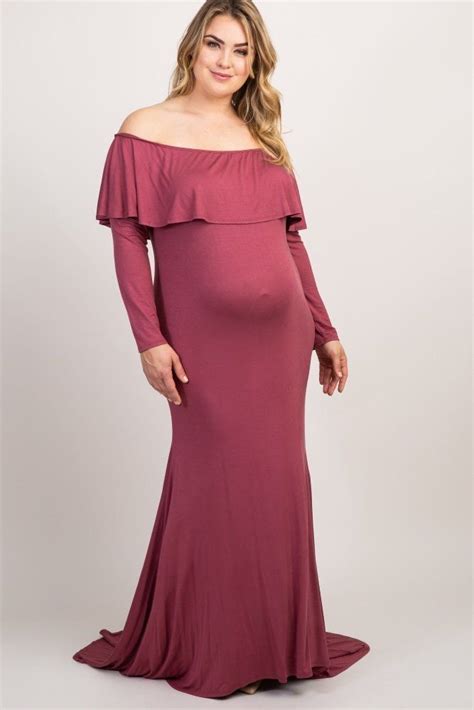 Plus Size Maternity Dresses For Baby Shower Maxi Styles Plus Size