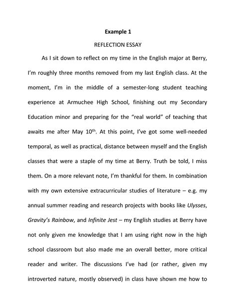 🏆 What To Write In A Reflection Paper How To Write A Reflection Paper