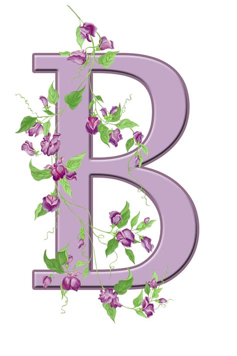 Letter B Floral Initial Free Stock Photo Public Domain Pictures